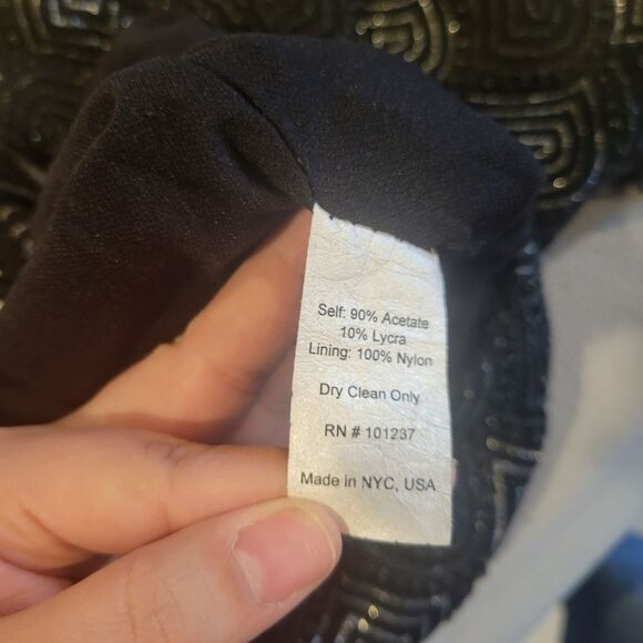 Alexia Admor Glitter Sparkly Black Mini Dress Size Medium - Picture 7 of 8